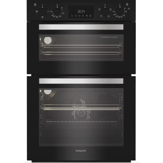 Hotpoint DIH10DB Black Built In Electric Fan Oven 75L / 38L - Black