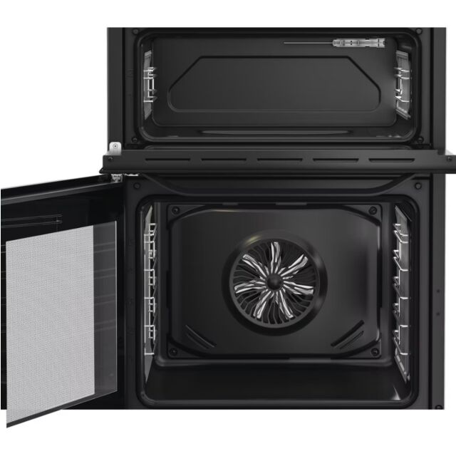 Hotpoint HDD6GDC2B1 Dual Fuel Double Cooker 60CM - 75L / 38L with Glass Lid