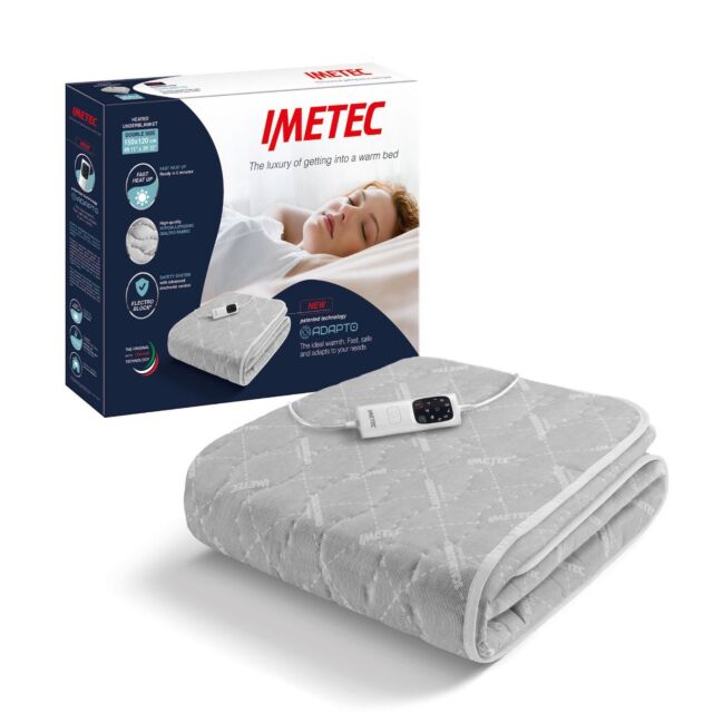 Imetec 16731 Double Size, Heated Underblanket, Heat Settings,1,3 &9Hour Timer, Auto Shut