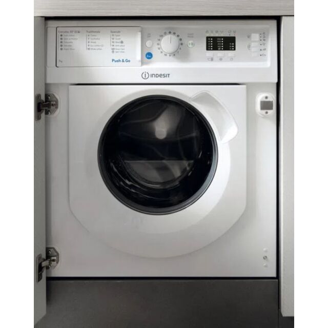 Indesit BIWMIL71252UKN 7kg 1200 Spin Intergrated Washing Machine - White
