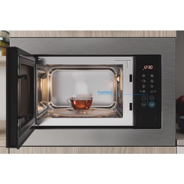 Indesit MWI125GX S/Steel Mw Grill - 900W (Mw) - 1000W (Grill) - 390Mm With 25L And - Energy In Stain