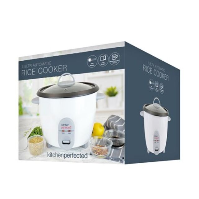 Kitchen Perfected E3312 White 1.8 Litre Rice Cooker