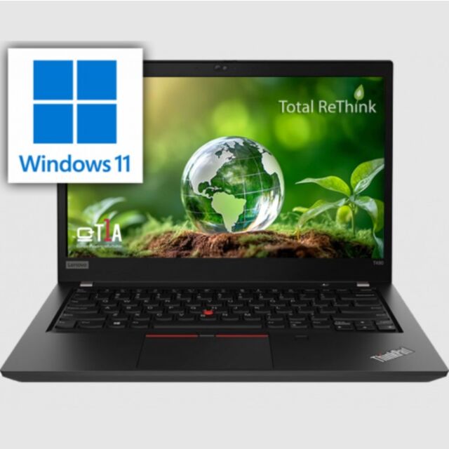 Lenovo (T1A Refurbished) L-T490-UK-T103 (GRADE T1A) Black 14inch Thinkpad T490 Computer