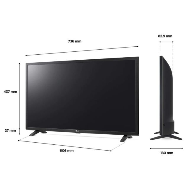 LG 32LQ630B6LA 32inch HD Ready HDR Smart LED TV with AI Sound and WebOS Smart Platform