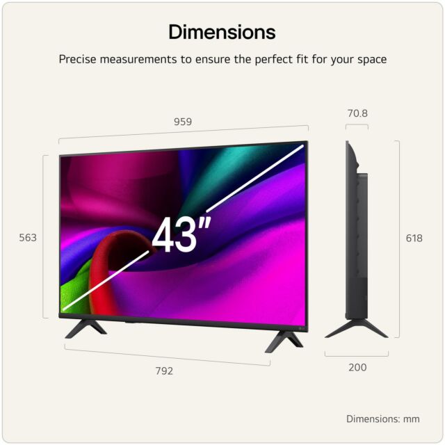 LG 43NU900B6LA.AEK 43inch 4K UHD NANO AI Smart TV