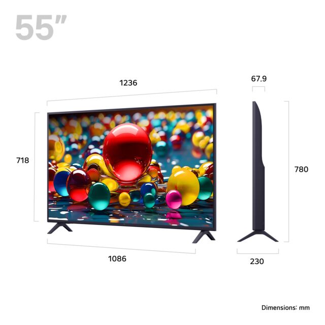 LG 55UA74006LB.AEK 55inch 4K Ultra HD Smart TV