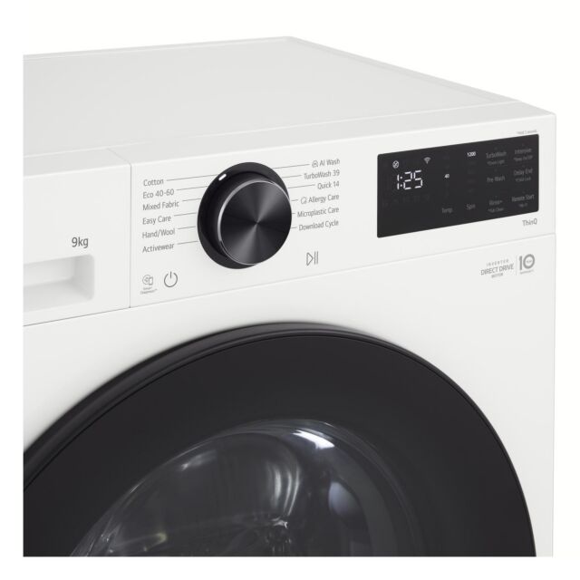 LG F2X50S9TWB White Free-Standing 9Kg 1200 Spin Washing Machine