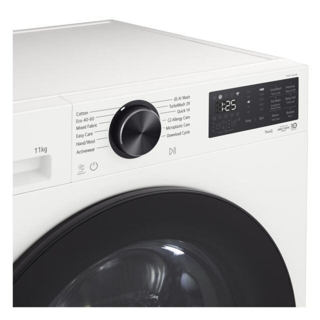 LG F4X5011TWB 11kg 1400 Spin Washing Machine - White