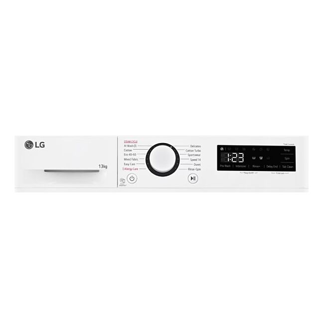 LG F4Y513WWLN1 White 13Kg 1400 Spin Washing Machine