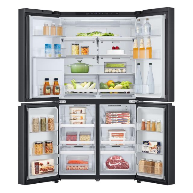 LG GMF960EV4E H1792 W914 D729 50/50 Frost Free American Fridge Freezer - Essence Black Steel