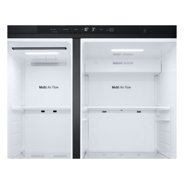 LG GSLC40EPPE H1790 W913 D735 50/50 Plumbed Total No Frost American Fridge Freezer - Matte Black