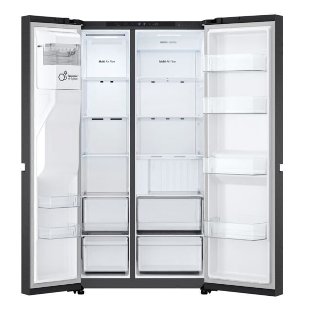LG GSLC40EPPE H1790 W913 D735 50/50 Plumbed Total No Frost American Fridge Freezer - Matte Black