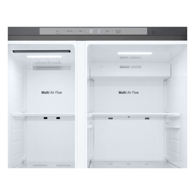 LG GSLC40PYPE H1790 W913 D735 American Fridge Freezer - Prime Silver - Plumbed