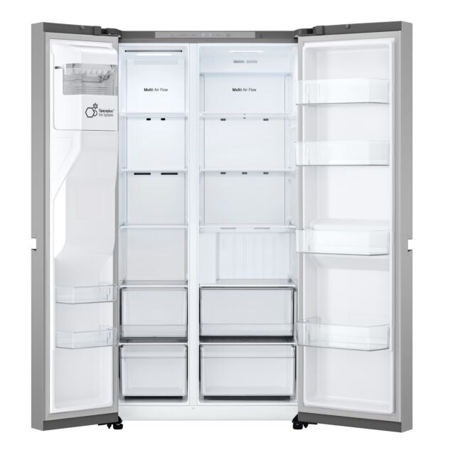 LG GSLC40PYPE H1790 W913 D735 American Fridge Freezer - Prime Silver - Plumbed
