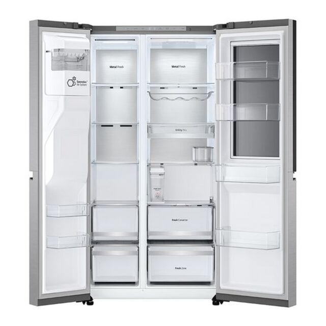 LG GSXE91BSAD Side By Side H179 W91.3 D73.5 Non Plumbed - Fridge Freezer - Brushed Steel