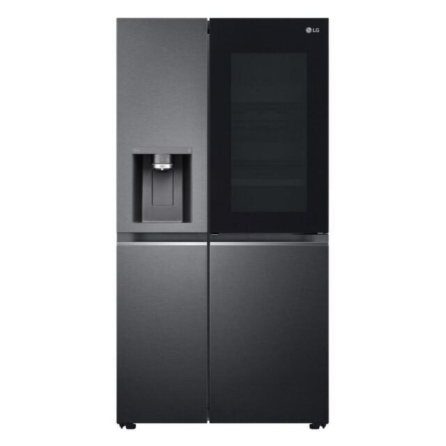 LG GSXV90MCAE 91.3Cm Frost Free American Style Fridge Freezer - Matt Black