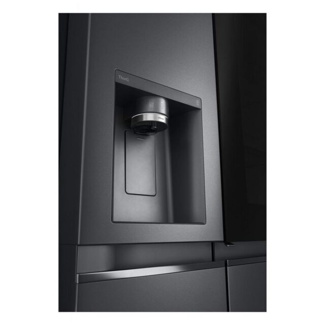 LG GSXV90MCAE 91.3Cm Frost Free American Style Fridge Freezer - Matt Black