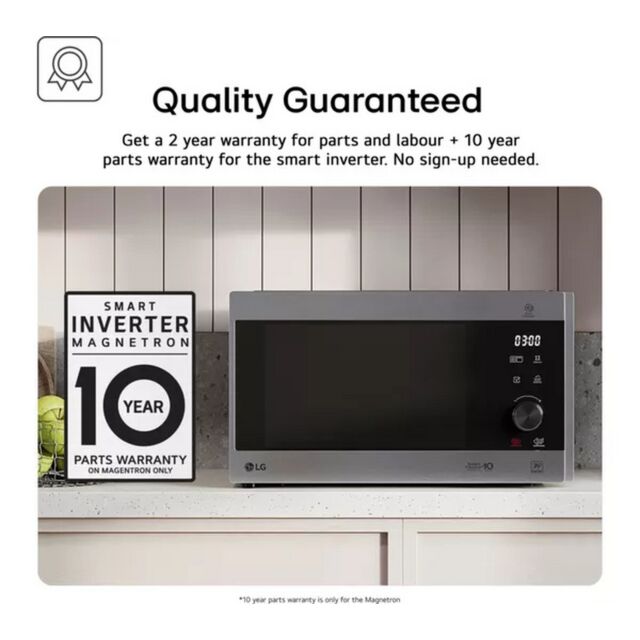 LG MH6535GIS Microwave Oven with Grill and Touch Control Panel - Black