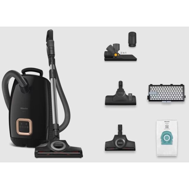 Miele GUARD L1 CAT + DOG Obsidian Black High Performance, Premium Bagged Vacuum Cleaner. 890W, Foot 