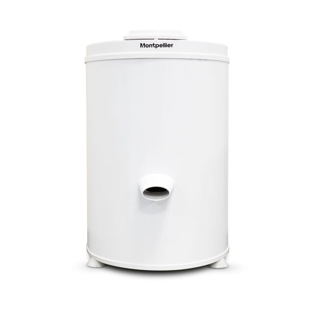 Montpellier MSD2800W White 3Kg Gravity Spin Dryer, White, 2800Rpm, S/S Tub, H560 W350mm