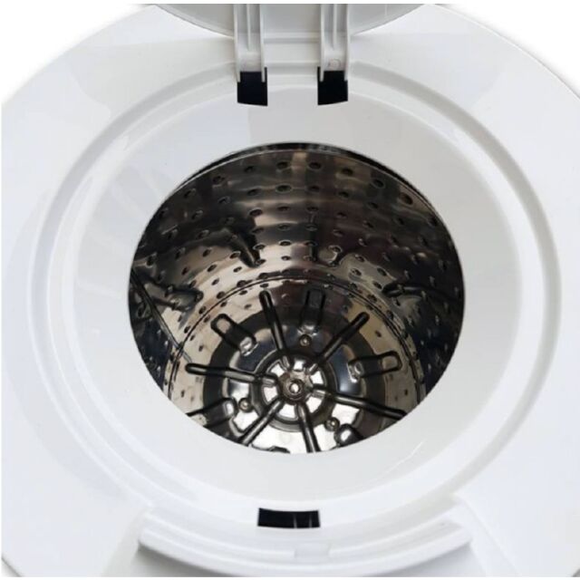 Montpellier MSD2800W White 3Kg Gravity Spin Dryer, White, 2800Rpm, S/S Tub, H560 W350mm