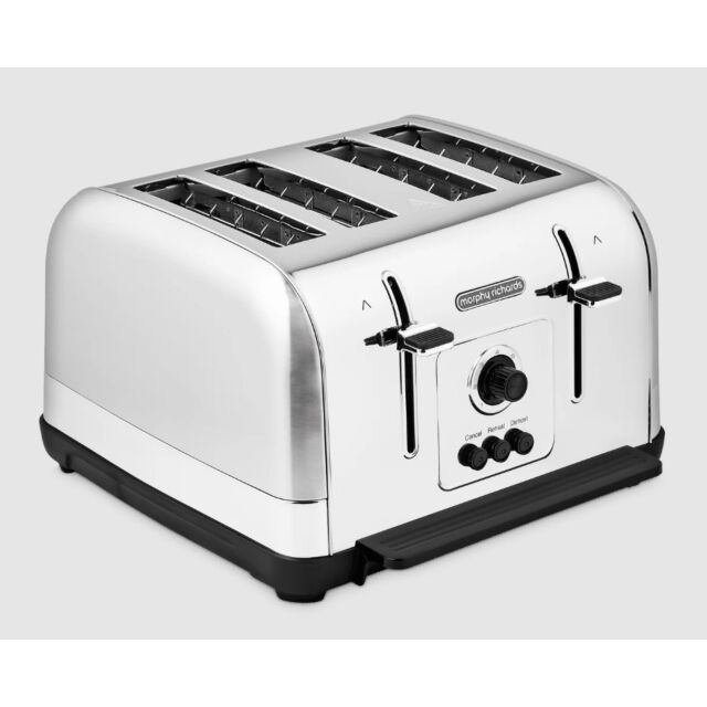 Morphy Richards 240130 Venture 4 Slice Toaster - Brushed