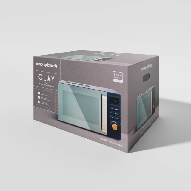 Morphy Richards 512001 Clay 800W Microwave Grey