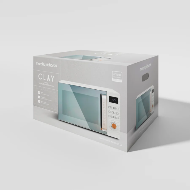 Morphy Richards 512002 Clay 800W Microwave White