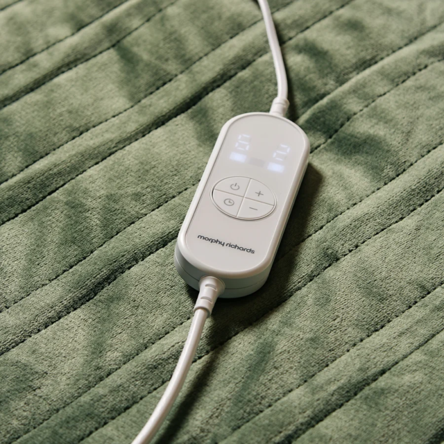 Morphy Richards 610001 EverCosy Fleece Electric Heated Throw (Small) Olivine