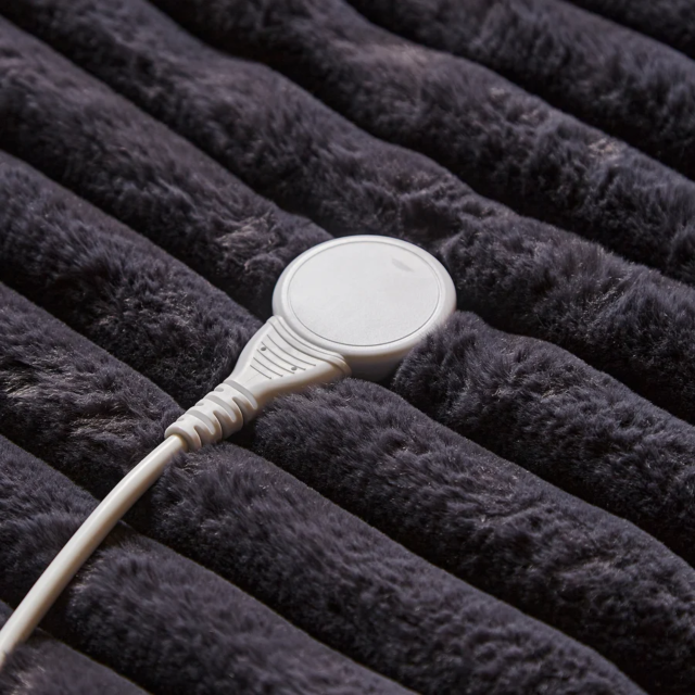 Morphy Richards 610105 EverCosy Luxury Striped Fleece Electric Heated Throw (Large)