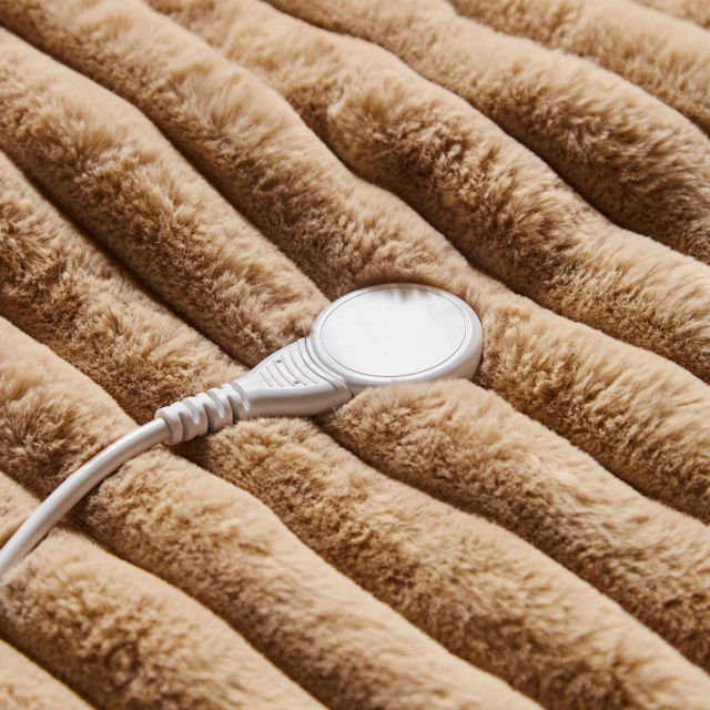 Morphy Richards 610106 EverCosy Luxury Striped Fleece Electric Heated Throw (Large)
