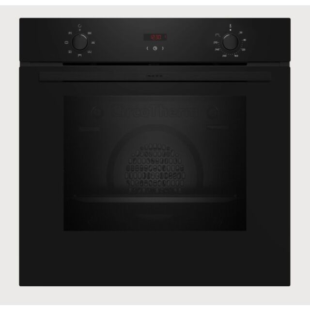 Neff B1DCC0AK3B Black CircoTherm, 5 functions, Red LED display