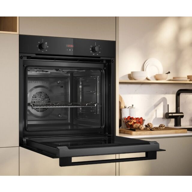 Neff B1DCC0AK3B Black CircoTherm, 5 functions, Red LED display