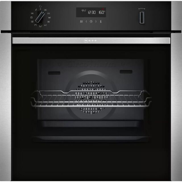 Neff B2ACH7HH0B S/Steel Built In Single Oven (Series N50) 