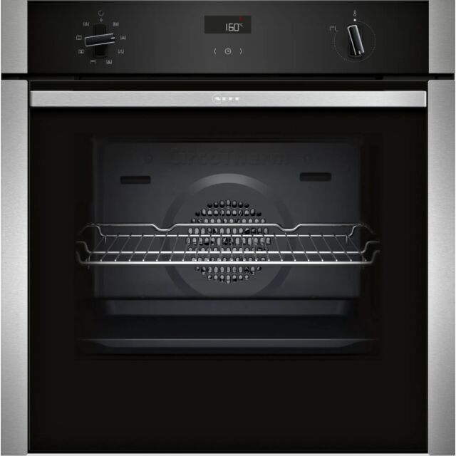 Neff B4ACF1AN0B Black with Stee CircoTherm, 6 functions, LCD display, Rotating handle N50