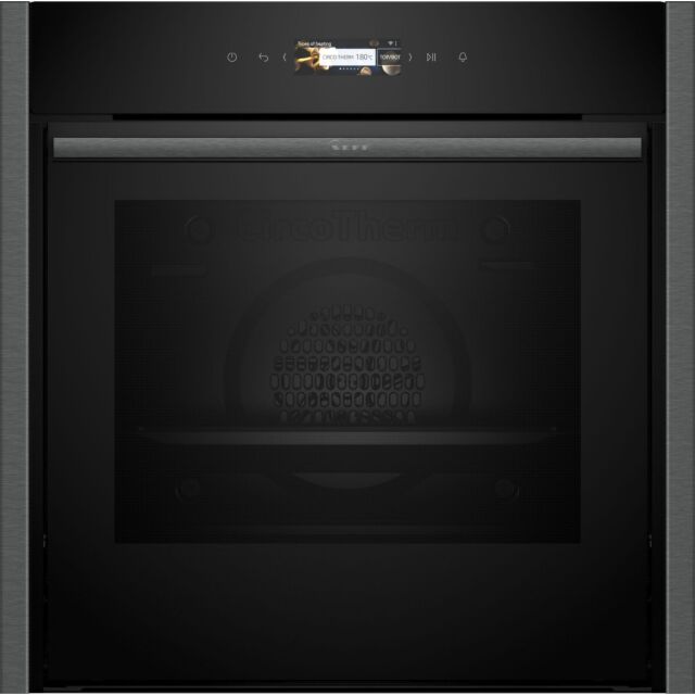 Neff B54CR71G0B Black with Grap Electronic, 3.7inch Full Touch TFT Display, Circotherm, 14 Functions,