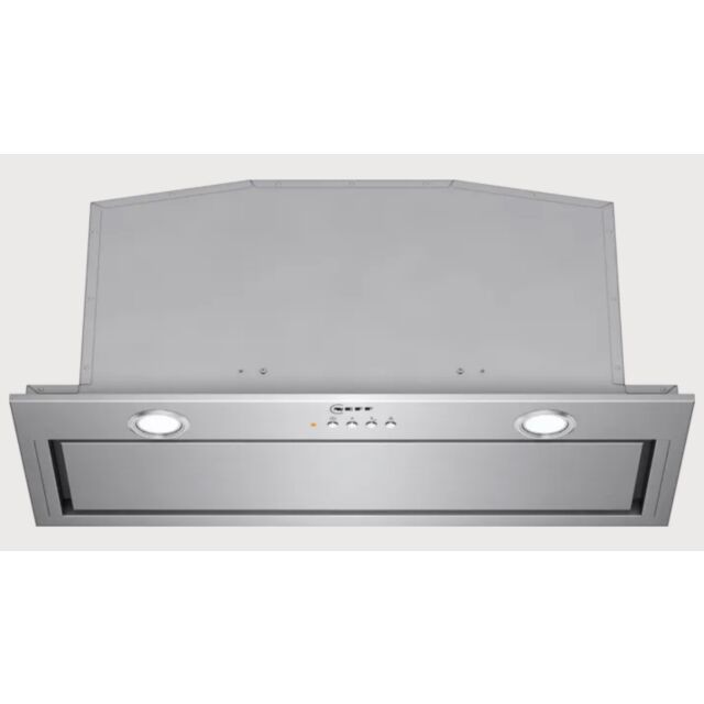 Neff D57MH56N0B Stainless steel 70cm, Rim Ventilation Design, 3 speed + intensive, electronic, LED l