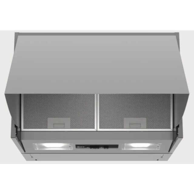 Neff D61MAC1X0B Metallic silver 60cm, 3 speed, push buttons, LED lights. Optional Recirculating Filt