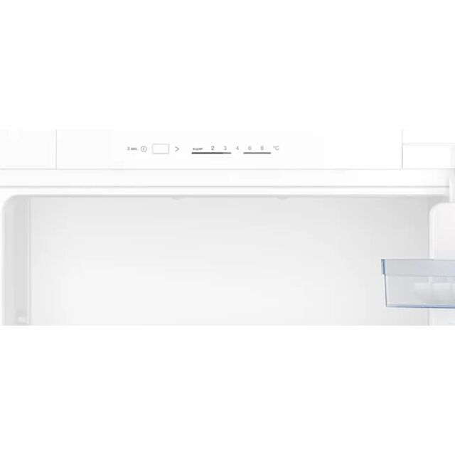 Neff KI1411SE0 1221H 541W 548D Built In Fridge, Vegetable Box, Led Light, 5 Glass Shelves, Door Open