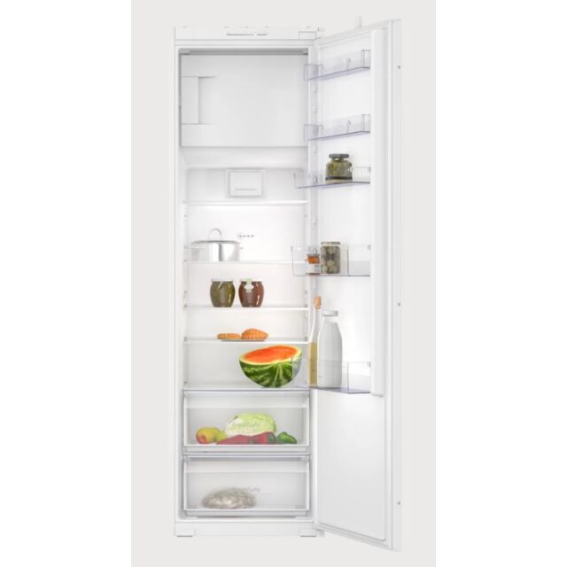 Neff KI2821SE0G 177x54 built in fridge with 4* ice box, FreshSafe, LED Light, 5 glass shelves, slidi