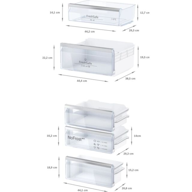 Neff KI7862SE0G Integrated 70:30 F/Free Built-In Fridge Freezer (Sliding Hinge)