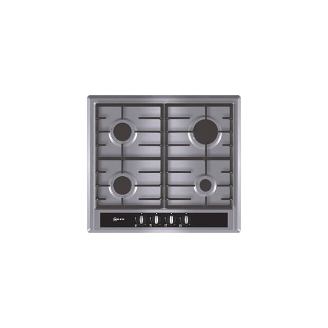 Neff T26CB49S0 Black Glass Built-In Gas Hob