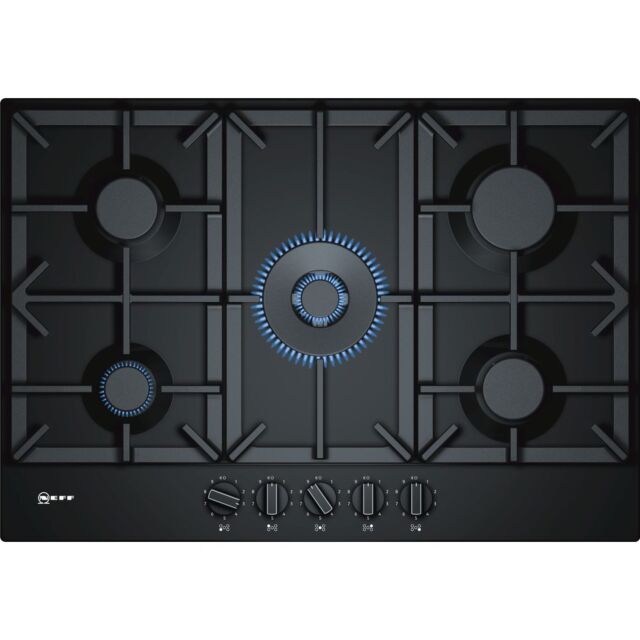 Neff T27DS59S0 Black Built-In Gas Hob 