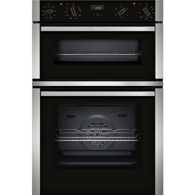 Neff U1ACE2AN3B 59.4cm Built In Electric Double Oven - Stainless Steel