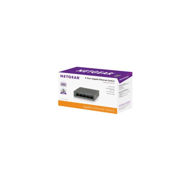 Netgear GS305 5-Port Gigabit Ethernet Unmanaged Switch