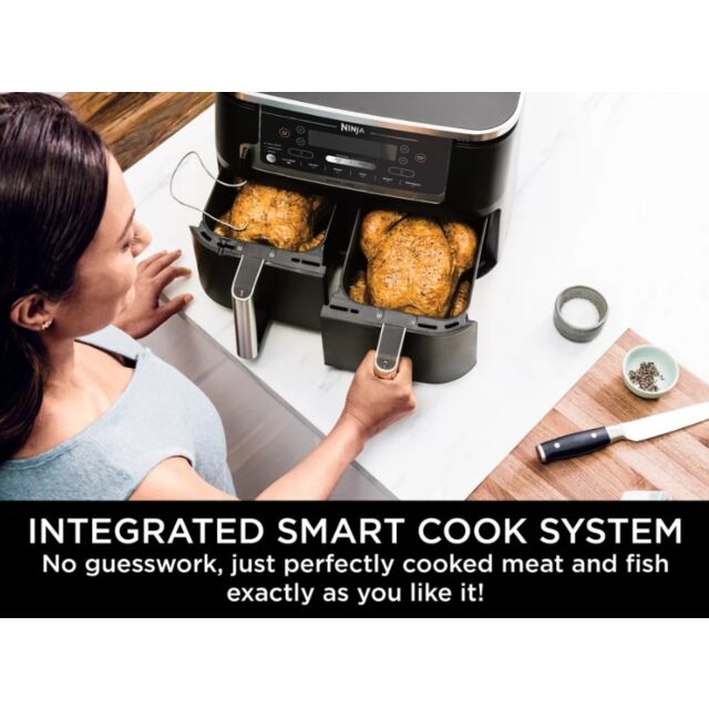 Ninja AF451UK Foodie Max Dual Zone Air Fryer With Probe