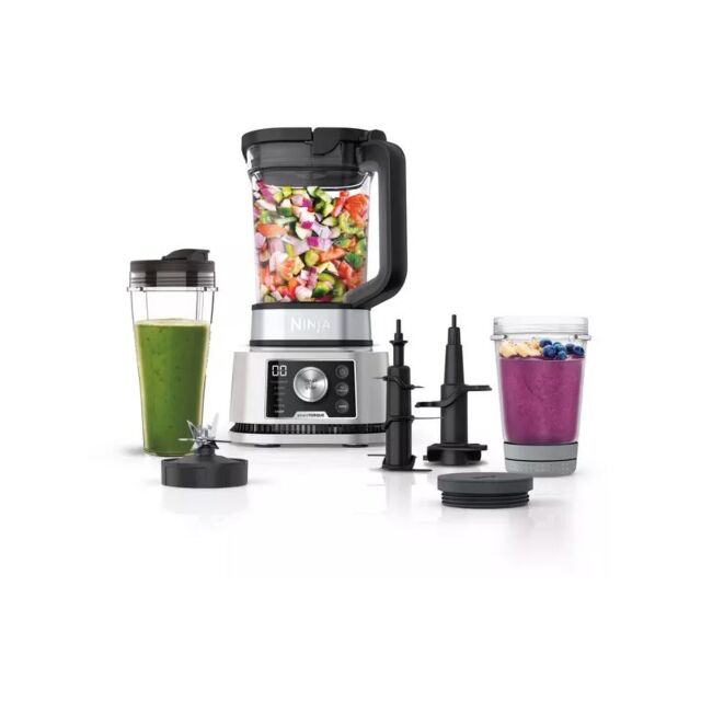 Ninja CB350UK 3-in-1 Foodi Power Nutri Blender with Auto-iQ Silver
