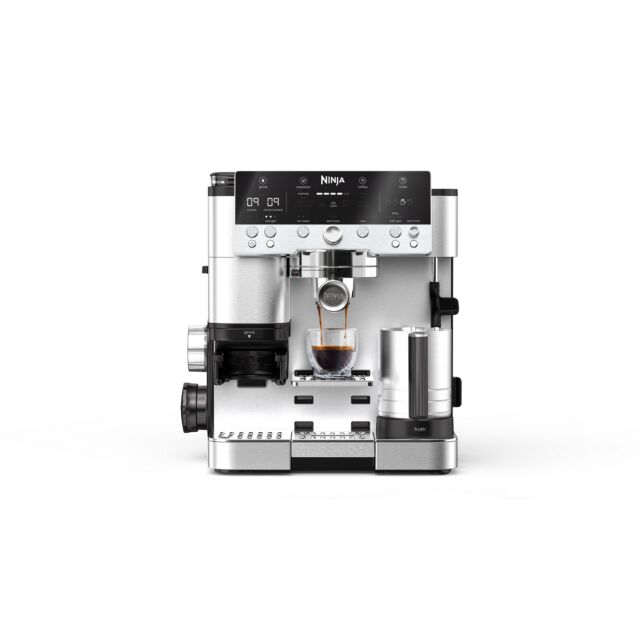 Ninja ES601UK Luxe Café Premier Series Espresso Machine - Black/Stainless Steel