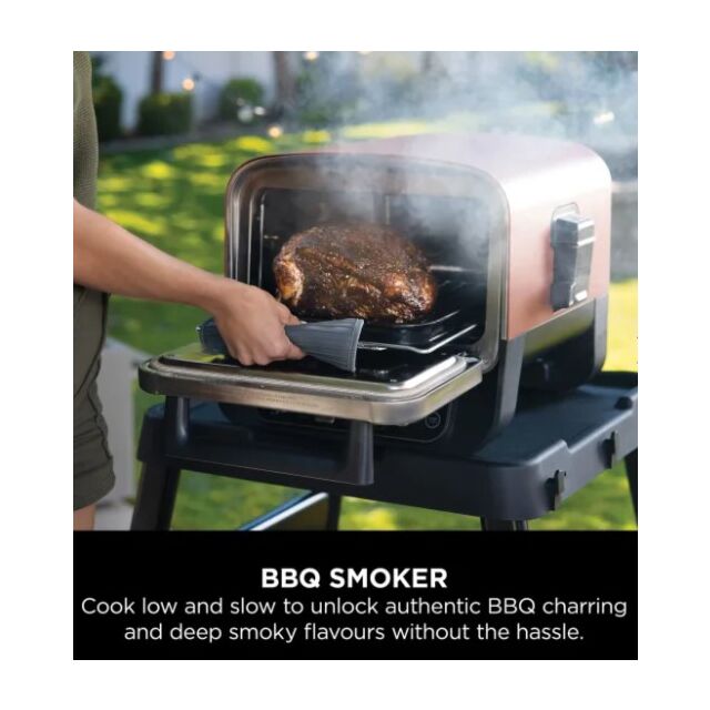 Ninja OO101UK Ninja Woodfire Electric Outdoor Oven - Terracotta/Steel