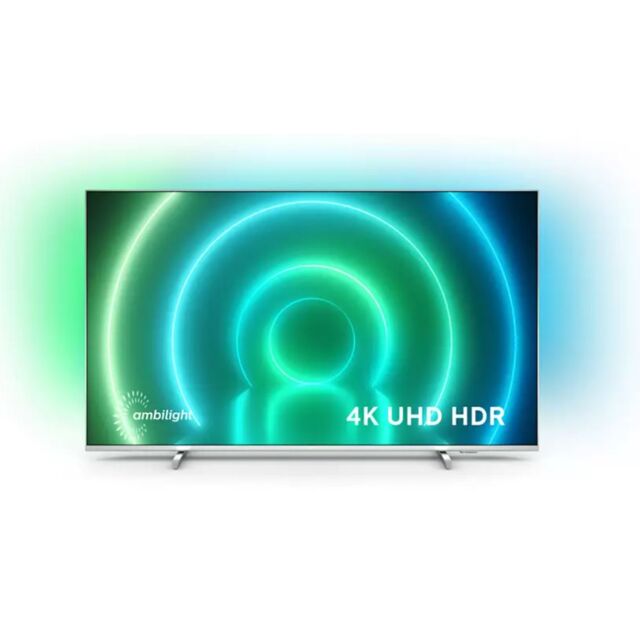 Philips 43PUS7956 Silver 43' Smart 4K Led TV With Ambilight